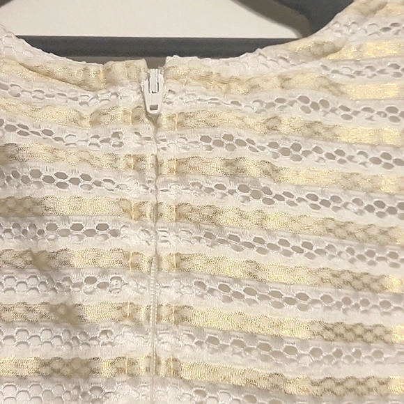 Elegant White/Cream Crochet Kids Dress Size XL-14 By PLACE - Picture 8 of 16